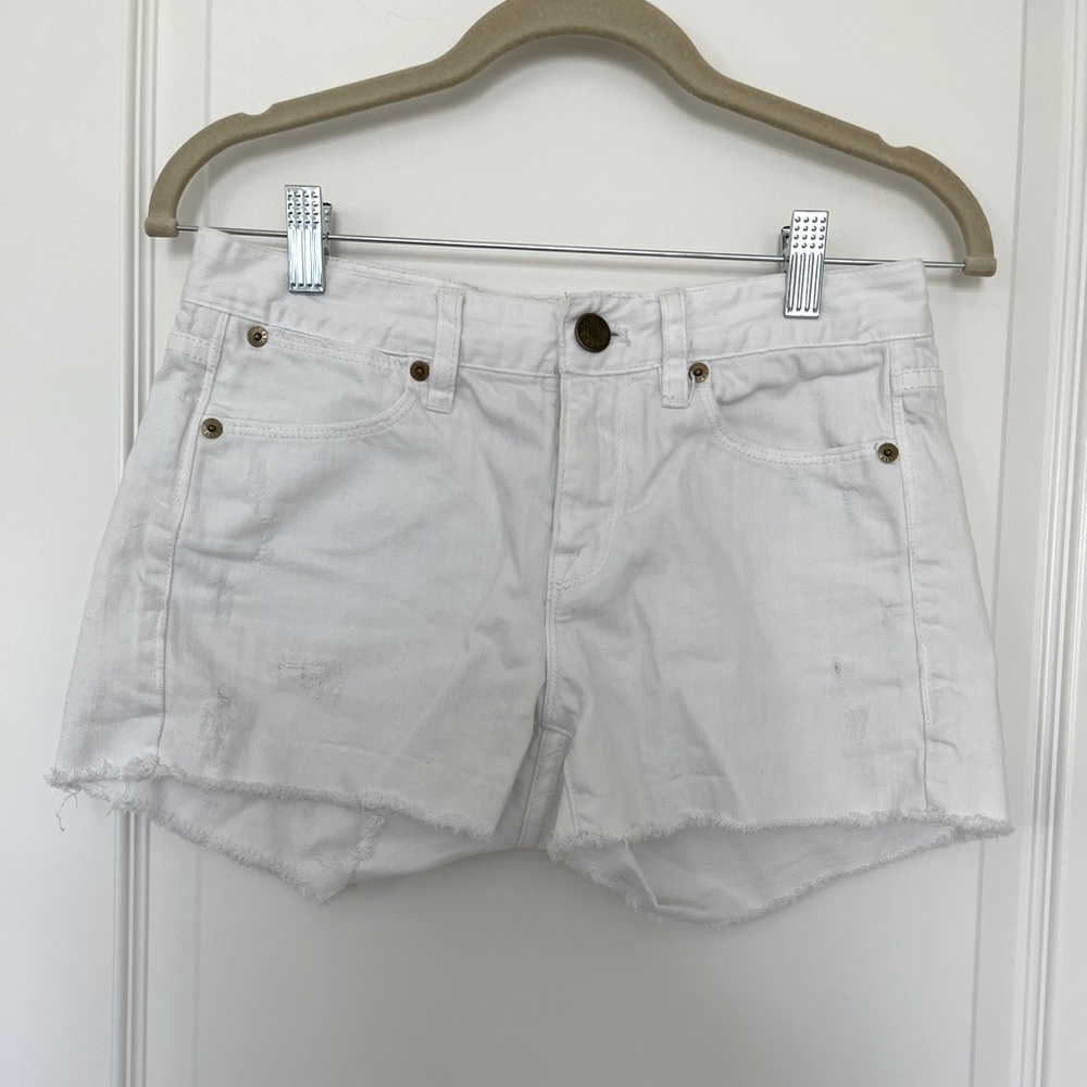 J.Crew White Denim Shorts size 25